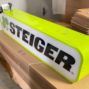 12” x 54” Green STEIGER Sign