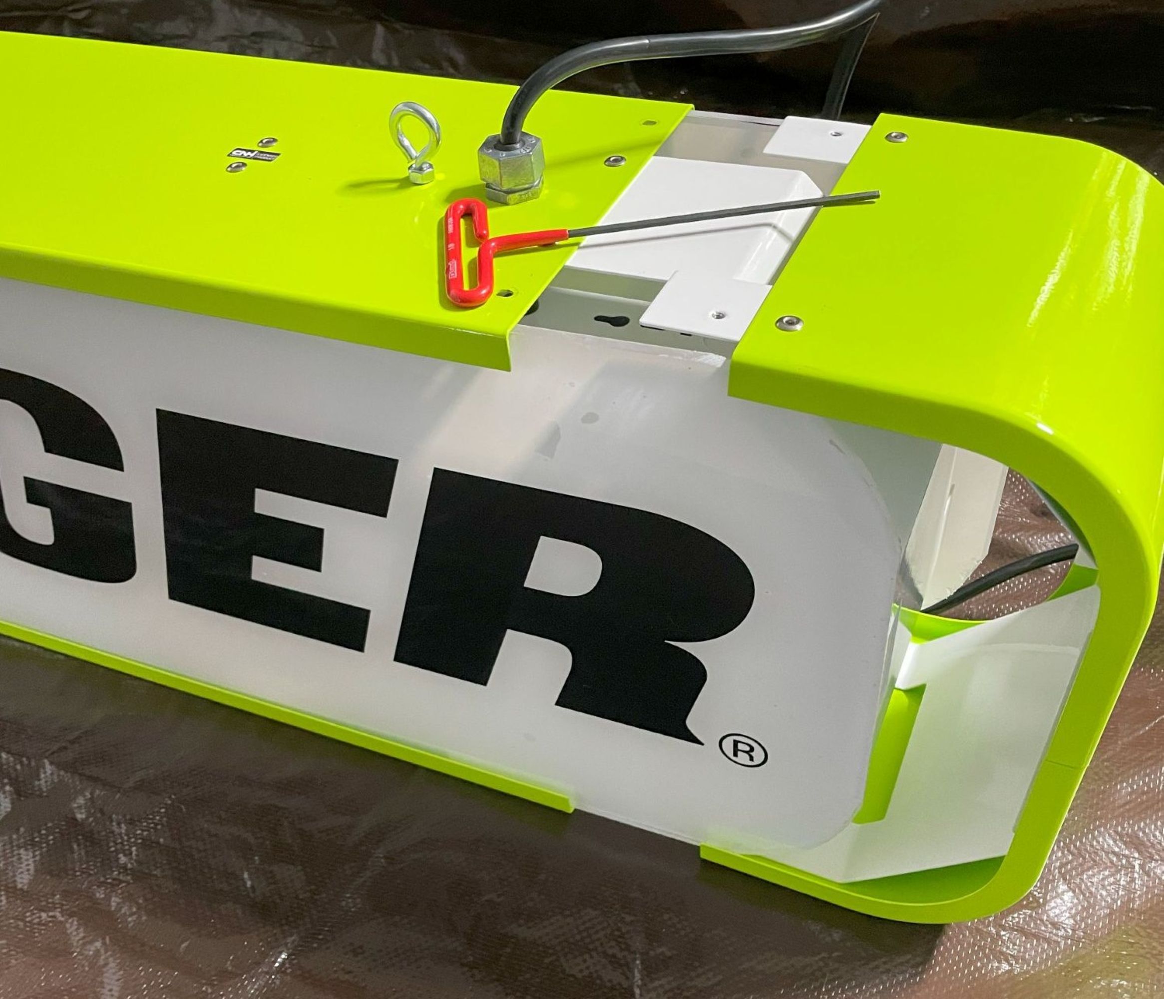 12” x 54” Green STEIGER Sign - Image 2