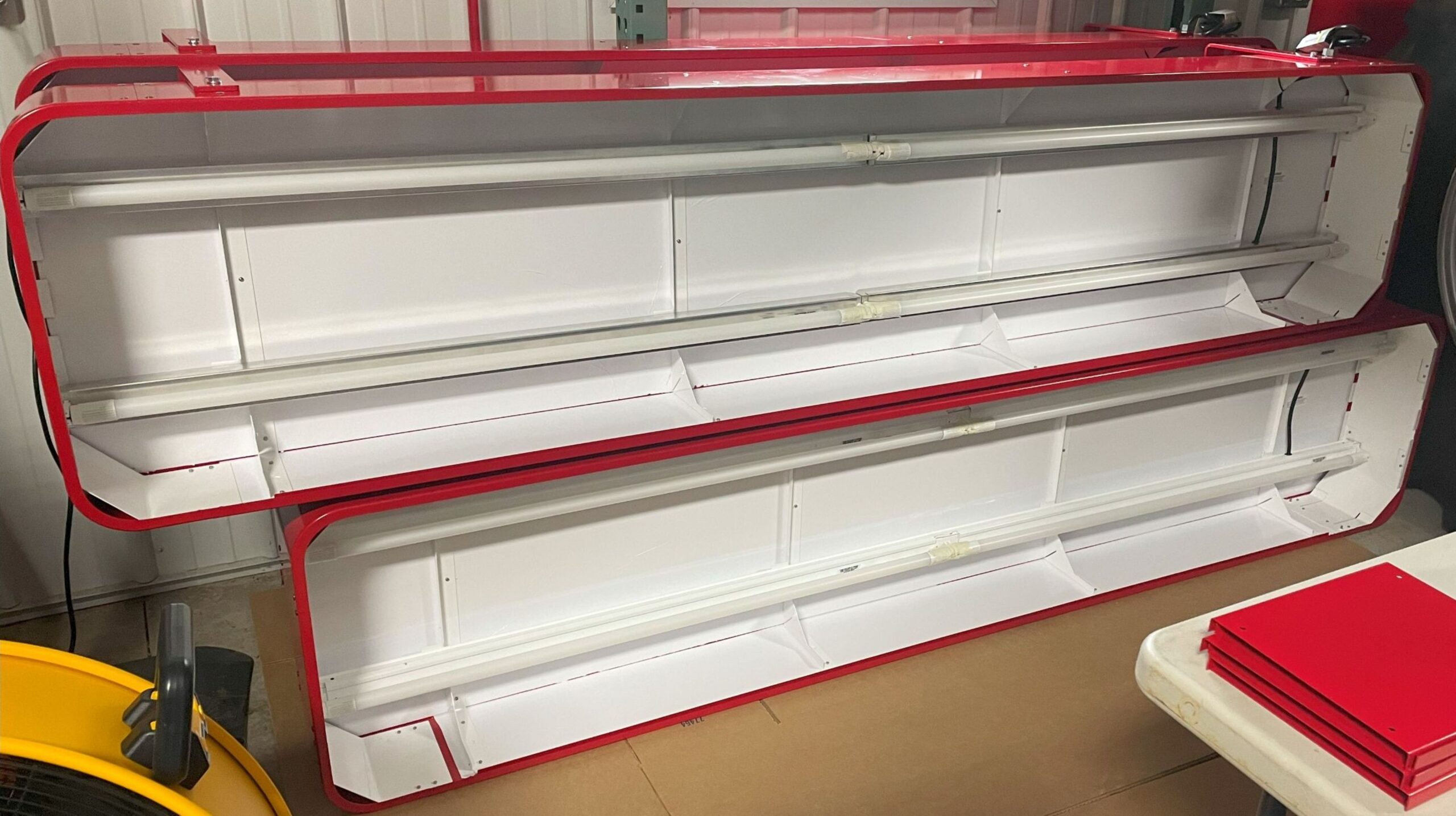 21” x 96” Red STEIGER Sign - Image 5