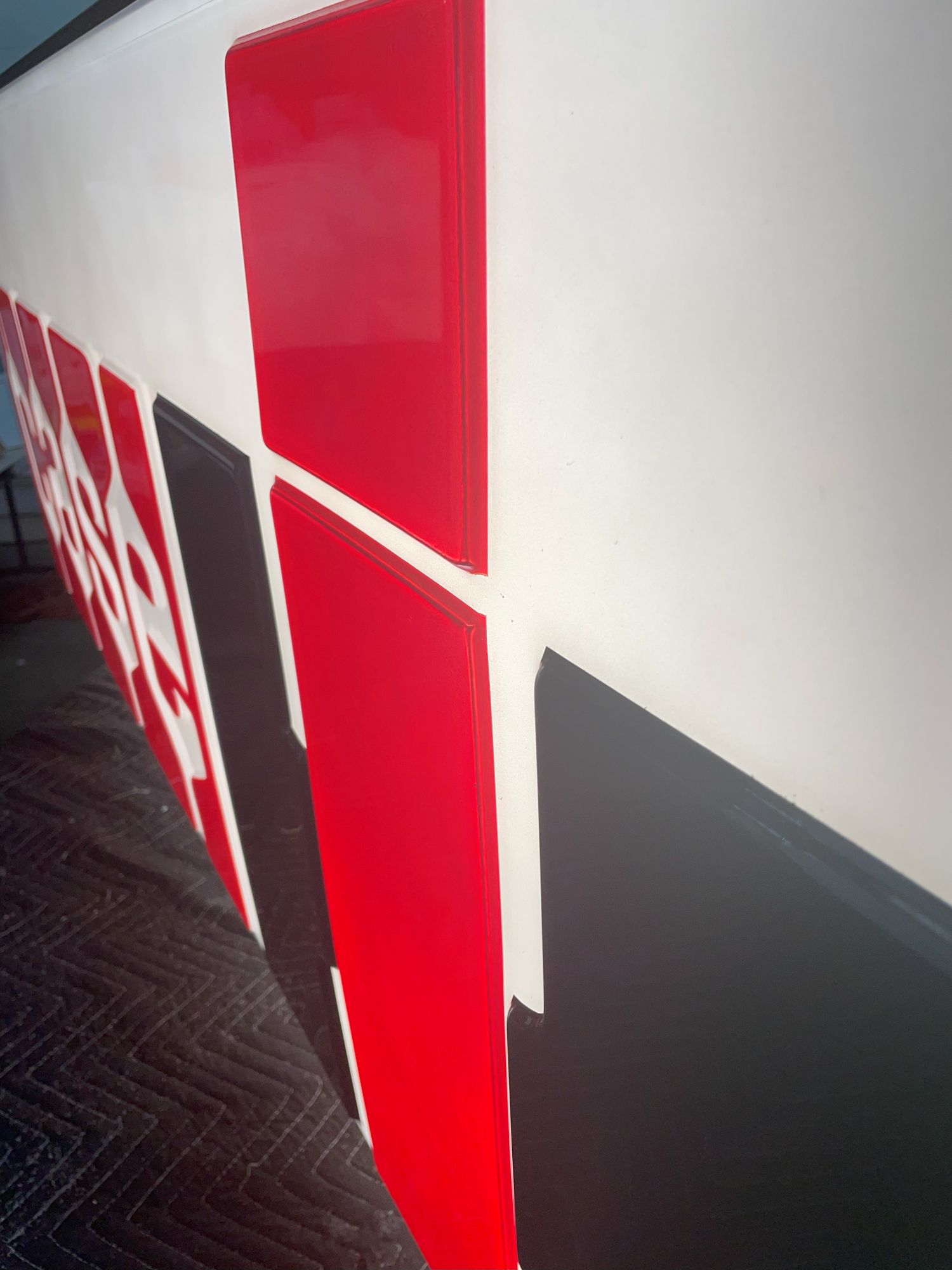 30” x 72” Embossed CASE-IH Sign - Image 7