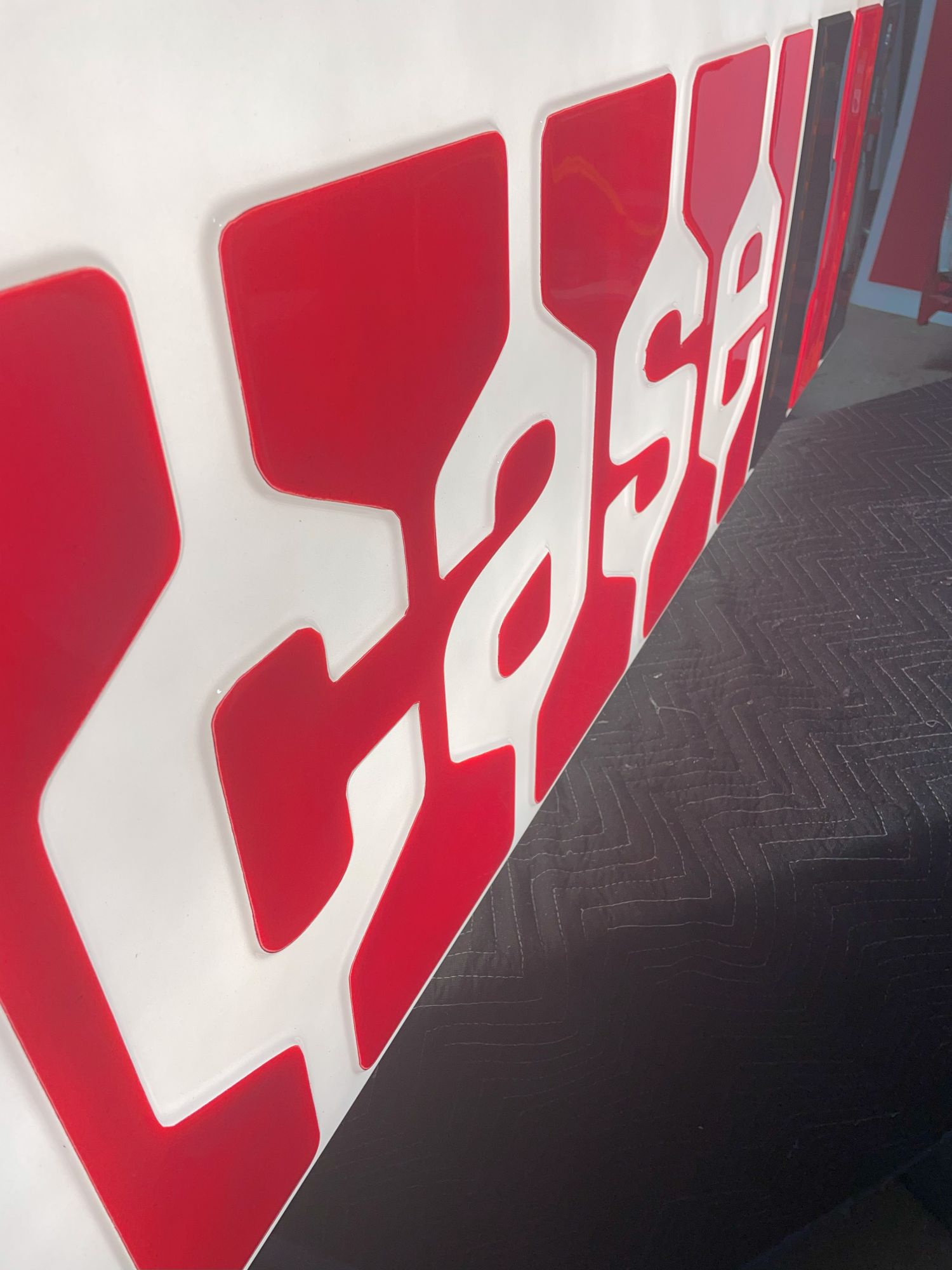 30” x 72” Embossed CASE-IH Sign - Image 6