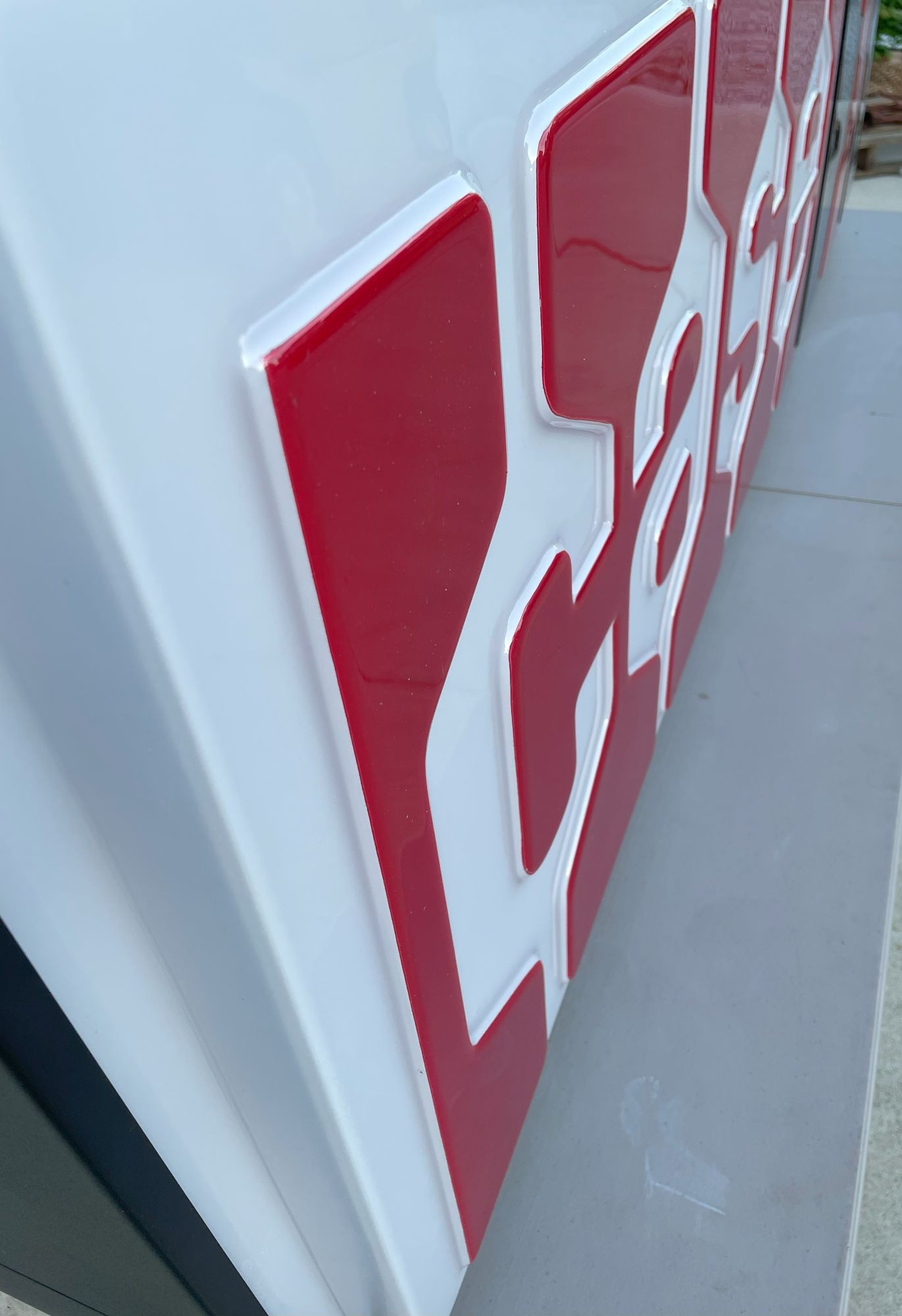 30” x 72” Embossed CASE-IH Sign - Image 3