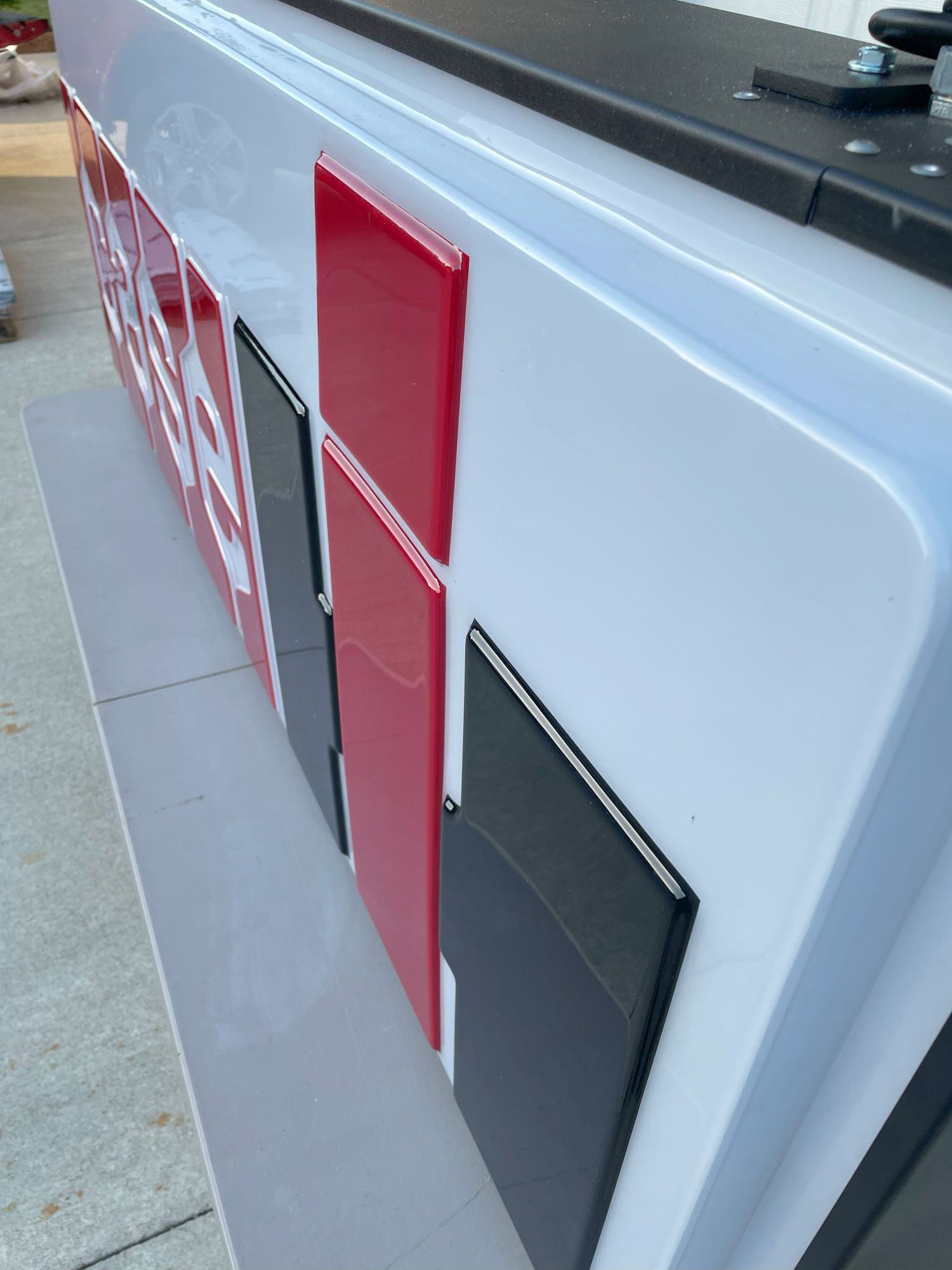 30” x 72” Embossed CASE-IH Sign - Image 4