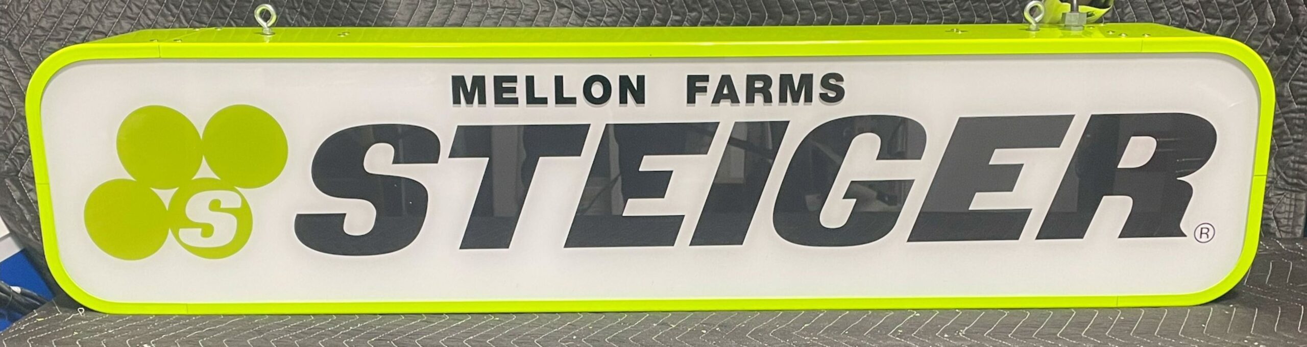 12” x 54” Green STEIGER Sign - Image 9