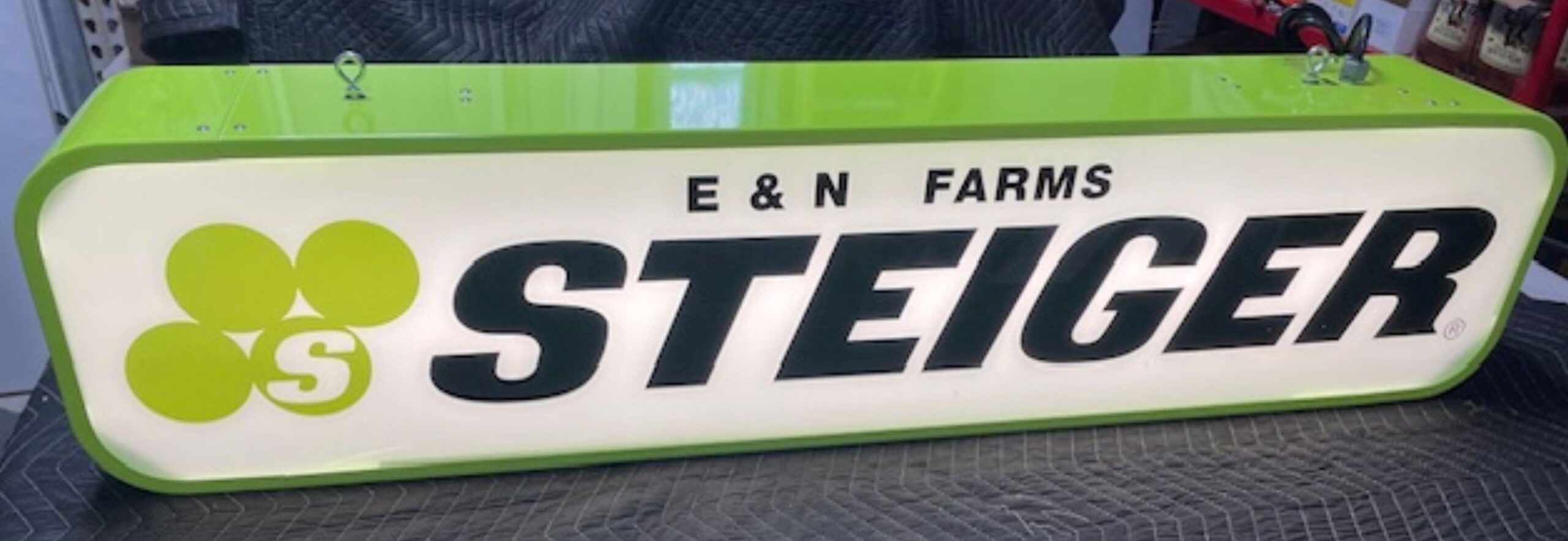 12” x 54” Green STEIGER Sign - Image 8