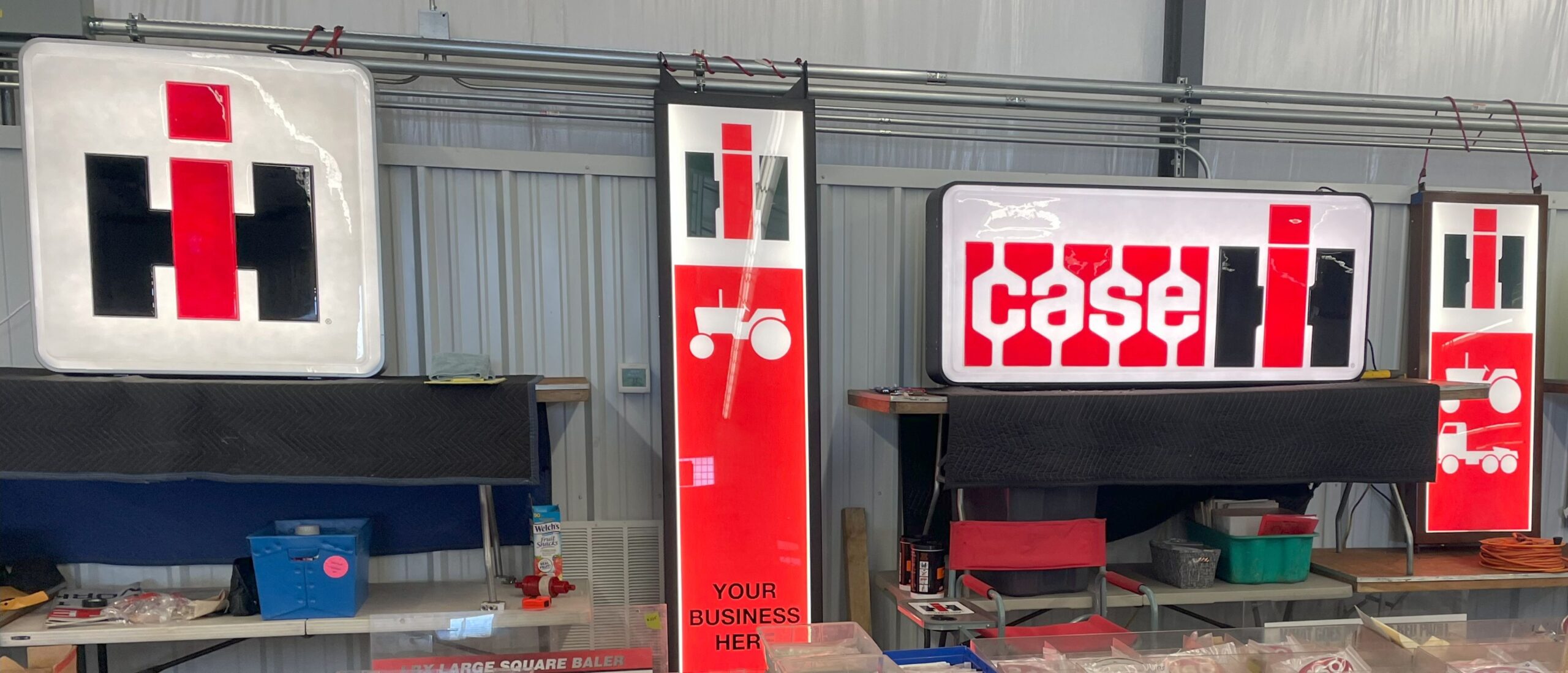 30” x 72” Embossed CASE-IH Sign - Image 9