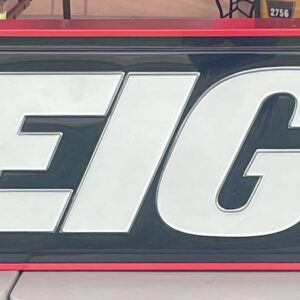 21” x 96” Red STEIGER Sign